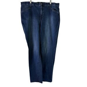 Wynne Denim Jeans Stretch Dark Wash Comfort Fit Plus Size 20WT